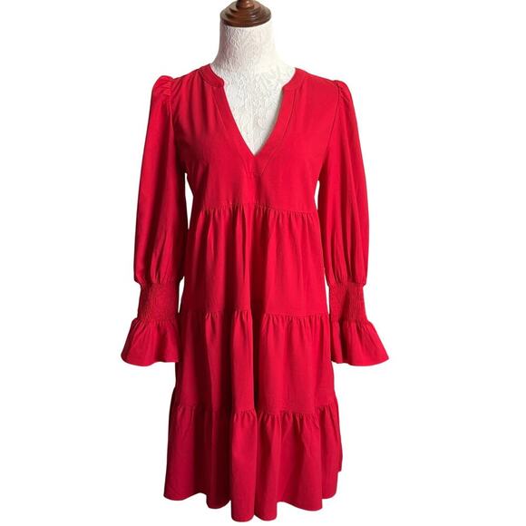 TUCKERNUCK Pomander Place Red Crepe
Kenzo Ruffle long sleeve Dress S Oldmoney - Picture 2 of 7